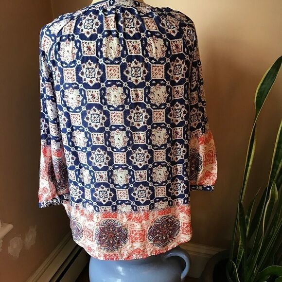 BeachLunchLounge Boho Tunic Mosaic tile Pattern XS - Picture 7 of 8